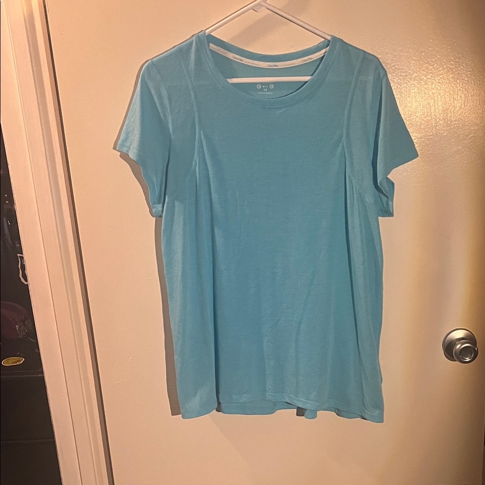 Calvin Klein Sky Blue Short Sleeve Tee